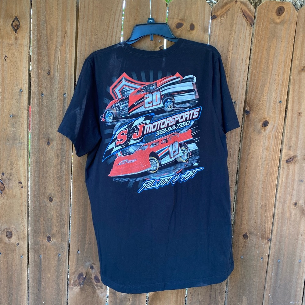 Vintage 00s S & J Motorsport Racing T-shirt Size XL